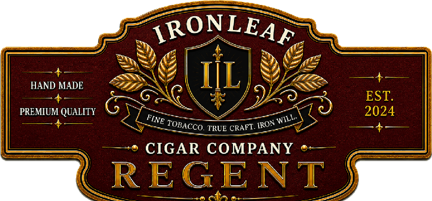 Ironleaf Regent cigar band artwork
