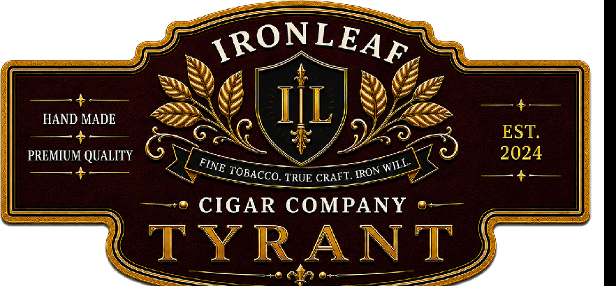Ironleaf Tyrant cigar band artwork